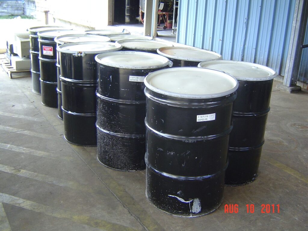 Aisle space for hazardous waste generators