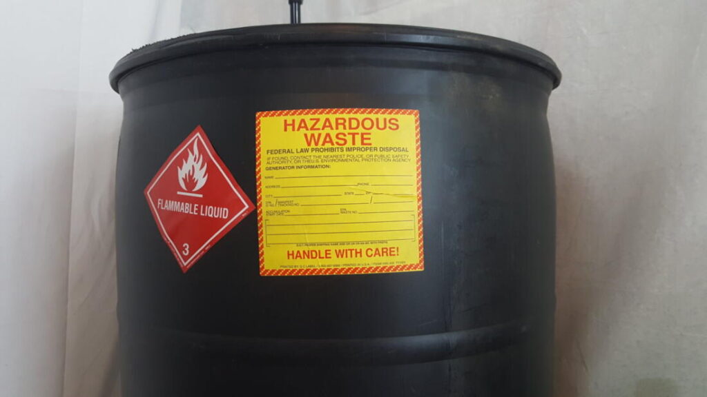 Hazardous waste container