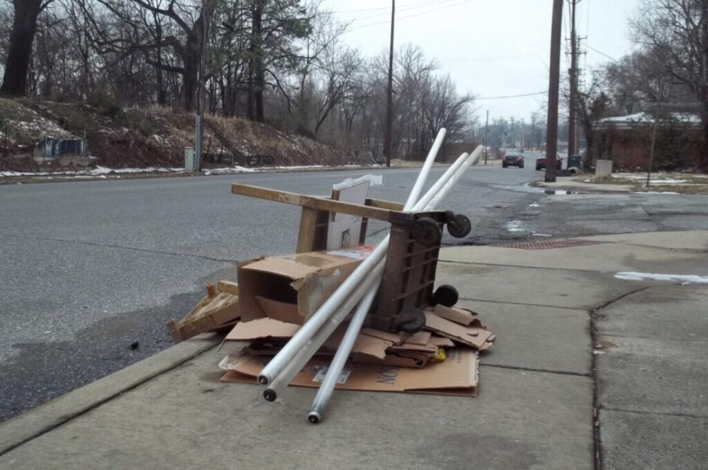 Improper disposal of universal waste lamps