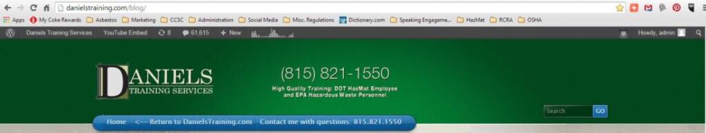 Daniels training services blog home