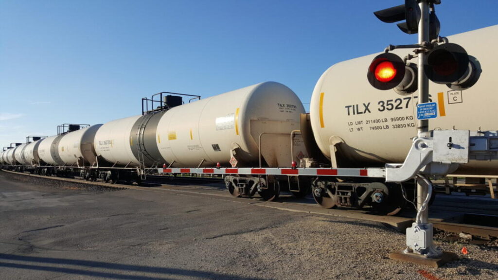 rail car of HazMat