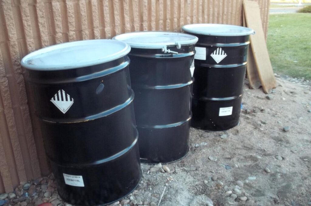 VSQG Hazardous Waste Drums