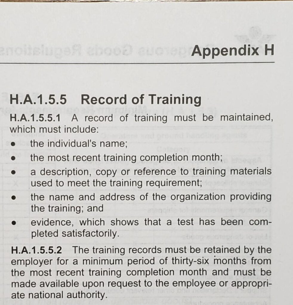 63rd Edition IATA DGR H.A.1.5.5