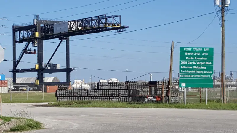 dangerous goods loading and unloading at port of Tampa